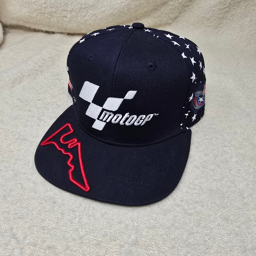 MotoGP Hat Mens Navy Blue Red Bull Grand Prix Americas Austin Texas Stars